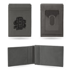 Wholesale South Dakota State University Laser Engraved Gray Front Pocket Wallet