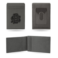 Wholesale South Dakota State University Laser Engraved Gray Front Pocket Wallet