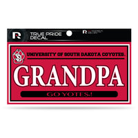 Wholesale South Dakota University 3" X 6" True Pride Decal - Grandpa