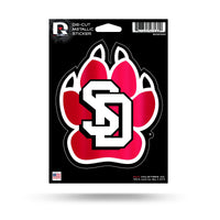 Wholesale South Dakota University Die Cut Metallic Sticker