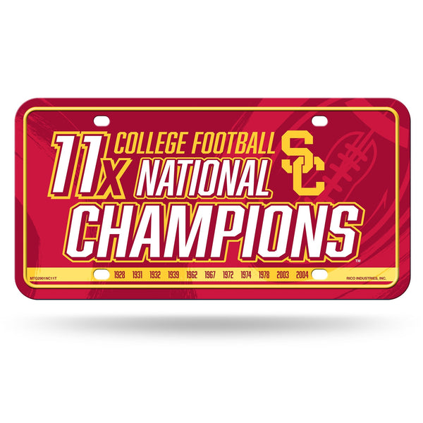 Wholesale Southern California 11 Time College Football Champs Metal Auto Tag