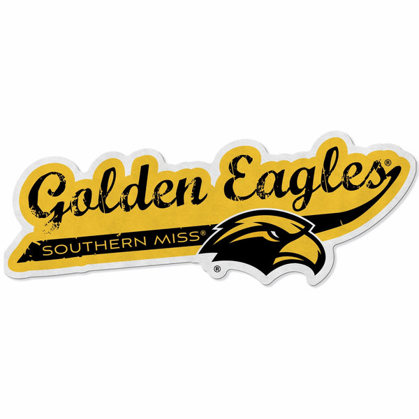 Wholesale Southern Miss Shape Cut Logo With Header Card - Distressed Design