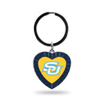 Wholesale Southern University Navy Rhinestone Heart Keychain