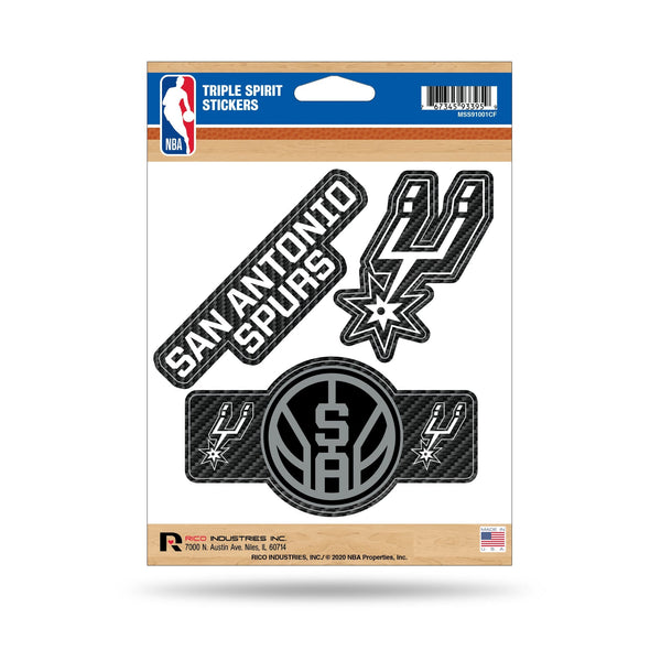 Wholesale Spurs - Carbon Fiber Design - Triple Spirit Stickers