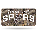 Wholesale Spurs / Mossy Oak Camo Break-Up Metal Auto Tag