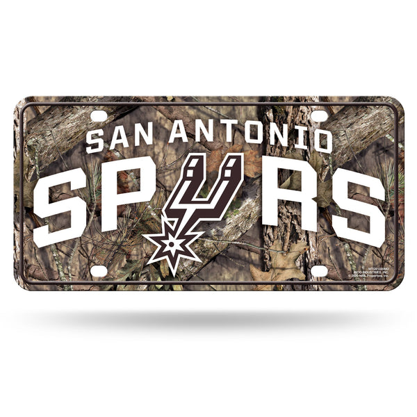 Wholesale Spurs / Mossy Oak Camo Break-Up Metal Auto Tag