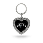 Wholesale Spurs Rhinestone Heart Keychain