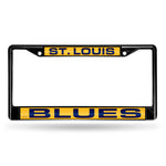 Wholesale St. Louis Blues Black Laser Chrome 12 x 6 License Plate Frame