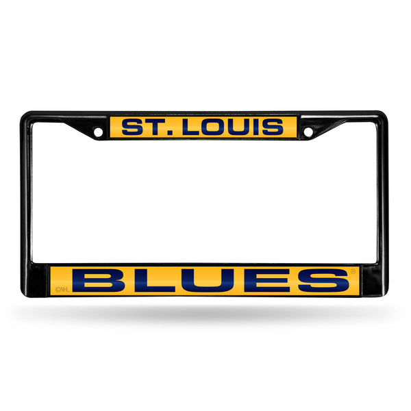 Wholesale St. Louis Blues Black Laser Chrome 12 x 6 License Plate Frame