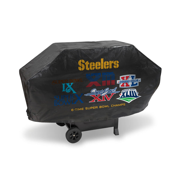 Wholesale Steelers 6X Champion Deluxe Grill Cover (Black)