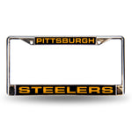 Wholesale Steelers Black Bkg Laser Chrome Frame