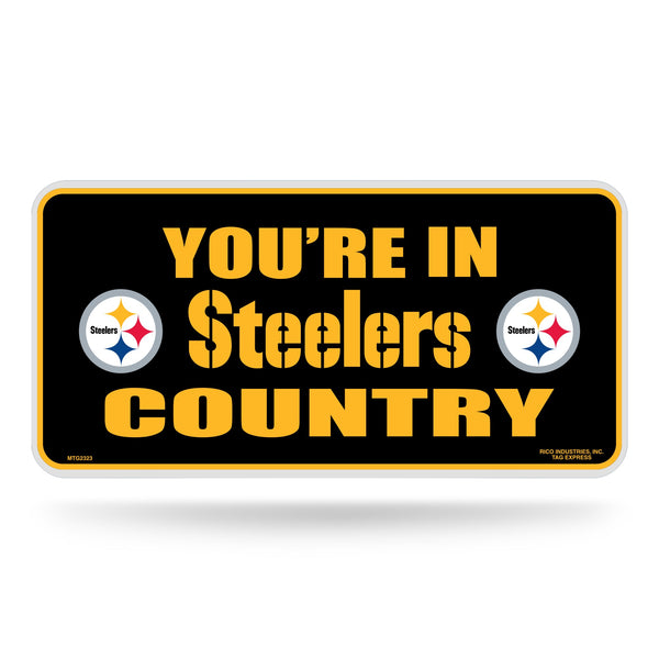 Wholesale Steelers Country Metal Tag (Black)