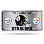 Wholesale Steelers Metal Auto Tag - Silver