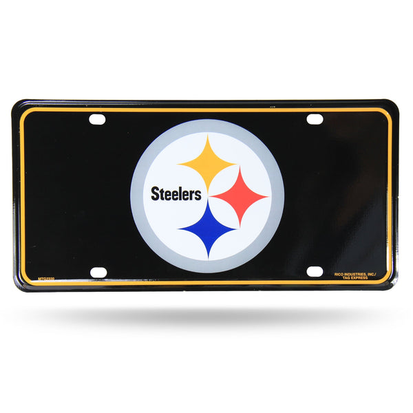 Wholesale Steelers Primary Logo Metal Tag (Black)