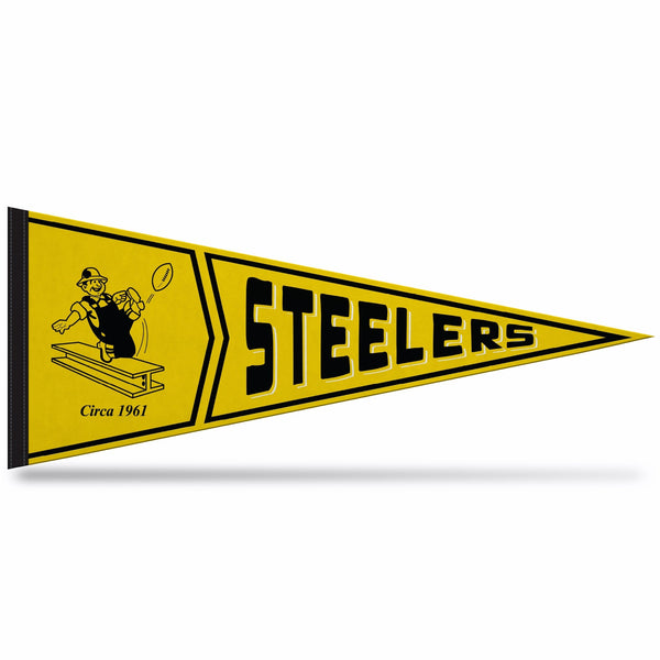 Wholesale Steelers Retro Design Soft Felt Carded Pennant (12" X 30")