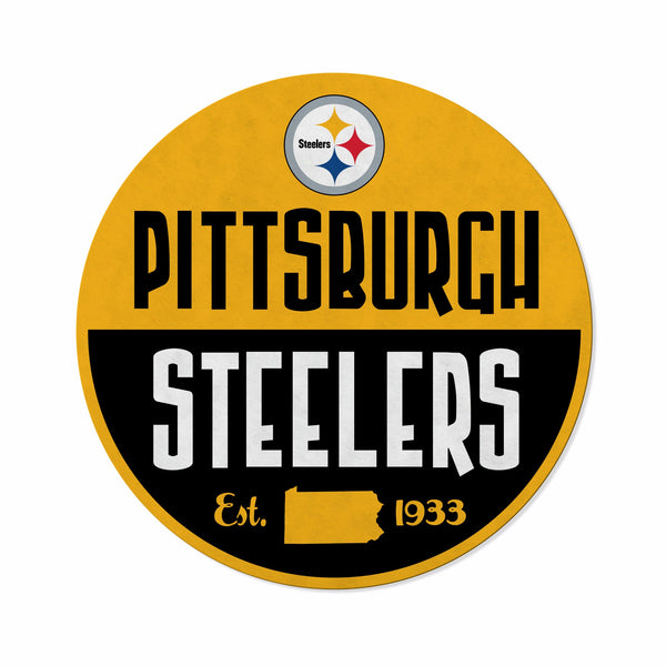 Wholesale-Steelers Shape Cut Logo With Header Card - Classic Design