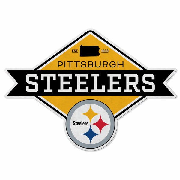 Wholesale Steelers Shape Cut Logo With Header Card - Diamond Design