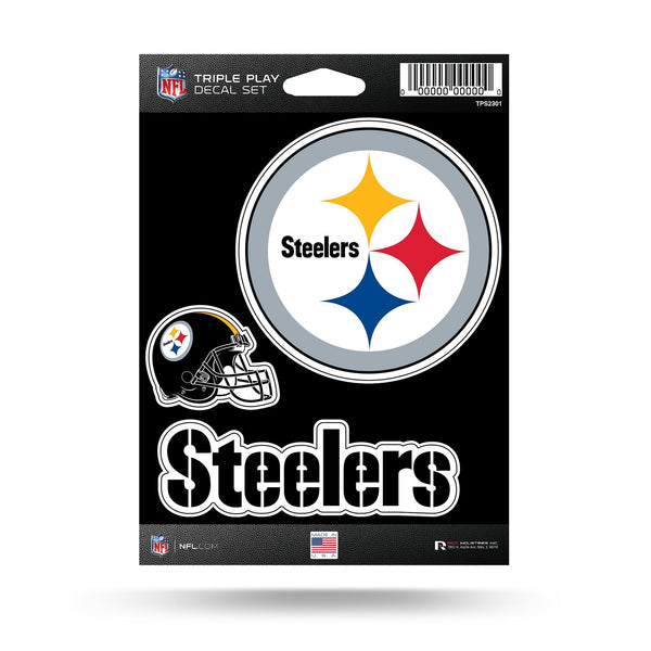 Wholesale Steelers Triple Play Sticker