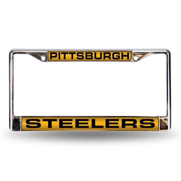 Wholesale Steelers Yellow Back Laser Chrome Frame