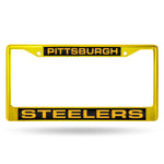 Wholesale Steelers Yellow Laser Colored Chrome Frame