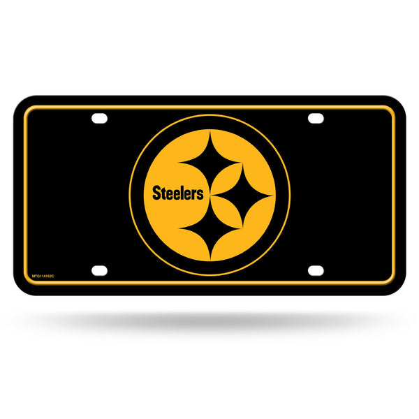 Wholesale Steelers - Yellow Logo On Black Background - Metal Tag