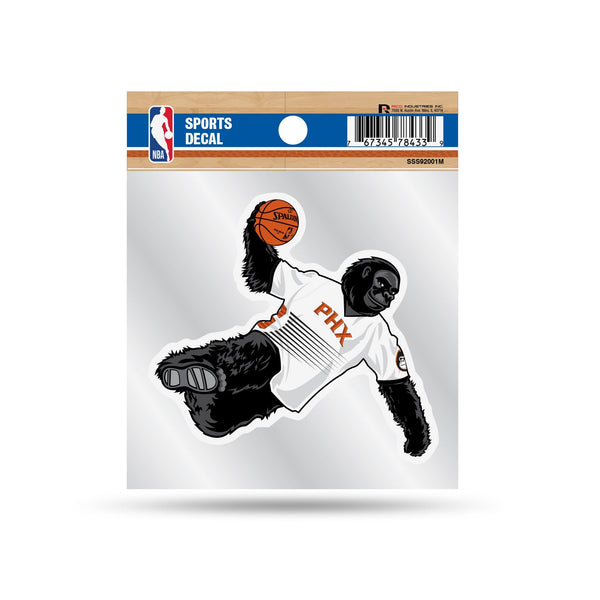 Wholesale Suns Clear Backer Decal W/ Mascot Logo (4"X4")