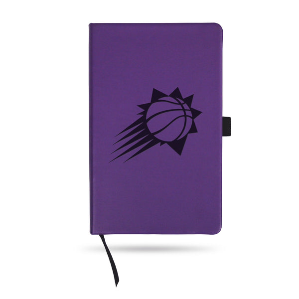 Wholesale Suns Team Color Laser Engraved Notepad W/ Elastic Band - Purple