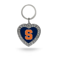 Wholesale Syracuse Rhinestone Heart Keychain