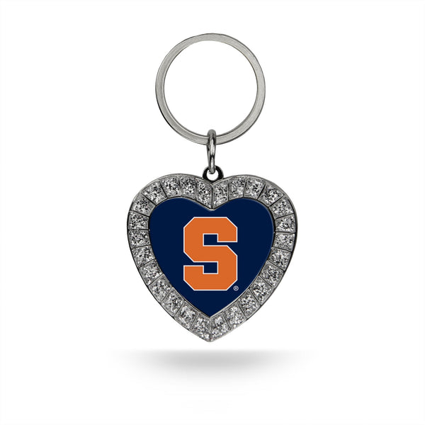 Wholesale Syracuse Rhinestone Heart Keychain