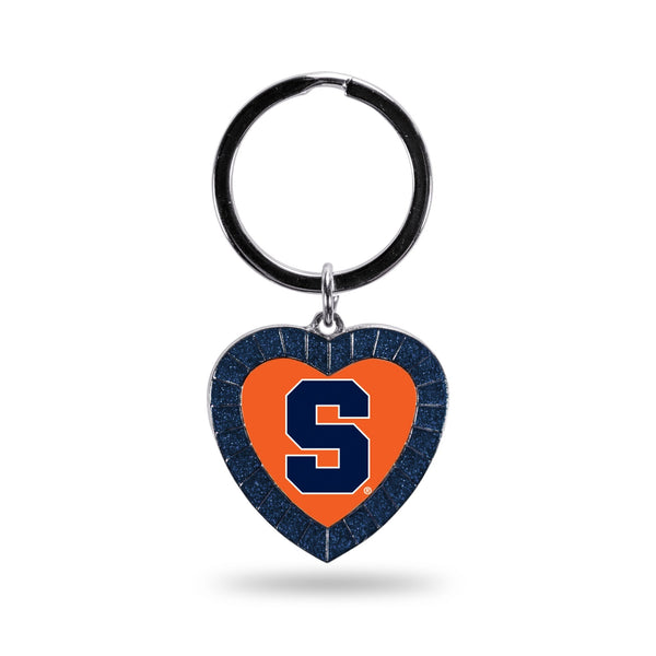Wholesale Syracuse University Navy Rhinestone Heart Keychain