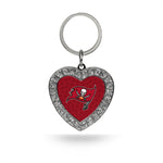 Wholesale Tampa Bay Buccaneers Rhinestone Heart Keychain