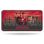Wholesale TB Buccaneers #1 Fan Primary Logo Metal Auto Tag