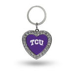 Wholesale Tcu Rhinestone Heart Key Chain