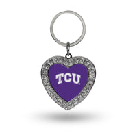 Wholesale Tcu Rhinestone Heart Key Chain