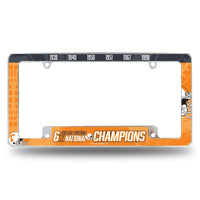 Wholesale Tennessee University 6 Time College Football Champs All Over Chrome Frame