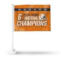 Wholesale Tennessee University 6 Time College Football Champs Car Flag