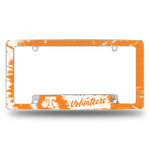 Wholesale Tennessee University - Tie Dye Design - All Over Chrome Frame (Bottom Oriented)