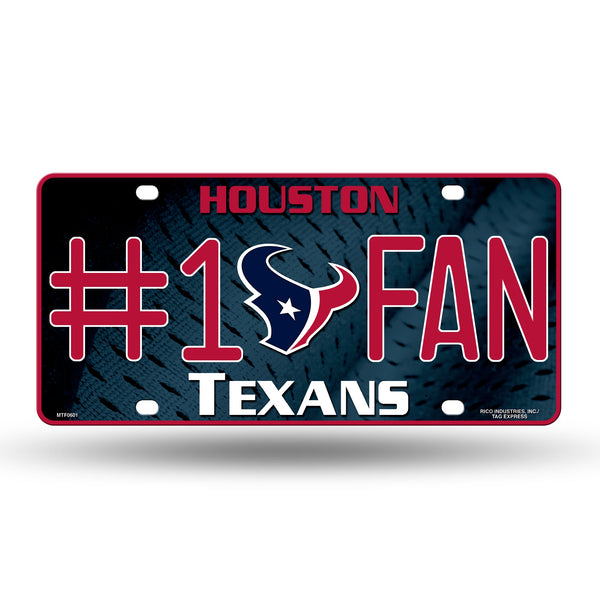 Wholesale Texans #1 Fan Primary Logo Metal Tag