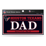 Wholesale Texans 3" X 6" True Pride Decal - Dad