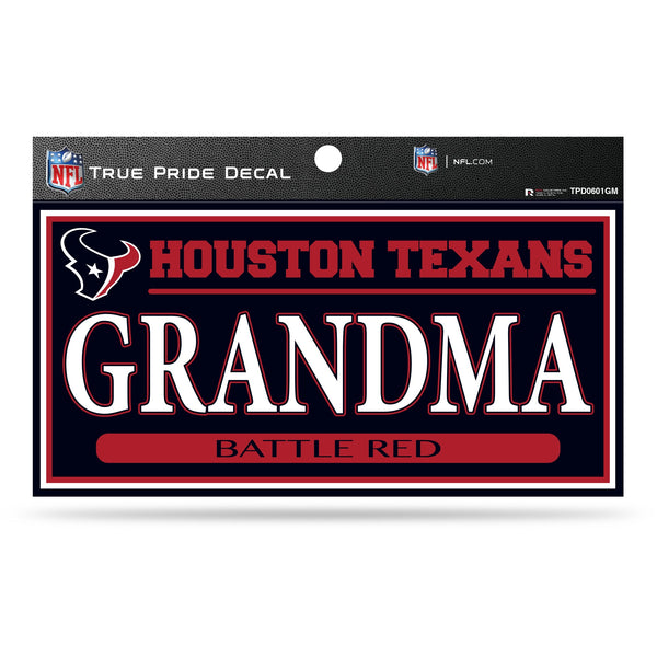 Wholesale Texans 3" X 6" True Pride Decal - Grandma