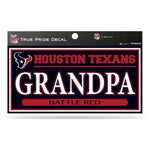 Wholesale Texans 3" X 6" True Pride Decal - Grandpa