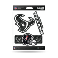 Wholesale Texans - Carbon Fiber Design - Triple Spirit Stickers