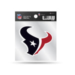 Wholesale Texans Clear Backer Decal W/ Primary Logo (4"X4")