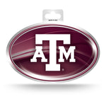 Wholesale Texas A&M Metallic Oval Sticker