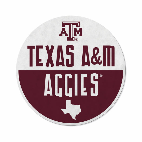Wholesale Texas A&M Shape Cut Logo With Header Card - Classic Design