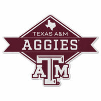 Wholesale Texas A&M Shape Cut Logo With Header Card - Diamond Design