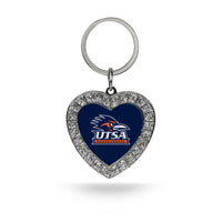 Wholesale Texas- San Antonio Rhinestone Heart Key Chain