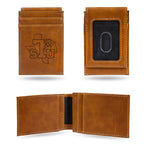 Wholesale Texas Southern Tigers Laser Engraved Front Pocket Wallet - Brown
