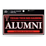 Wholesale Texas Tech 3" X 6" True Pride Decal - Alumni