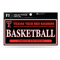 Wholesale Texas Tech 3" X 6" True Pride Decal - Basketball